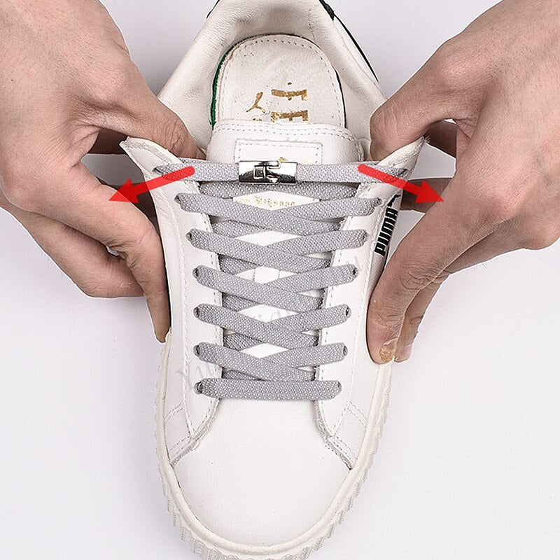 Cross buckle Elastic Shoe laces No Tie Shoelaces
