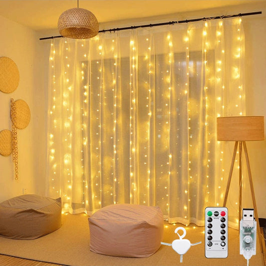 LED Curtain String Light Garland Party Decorations