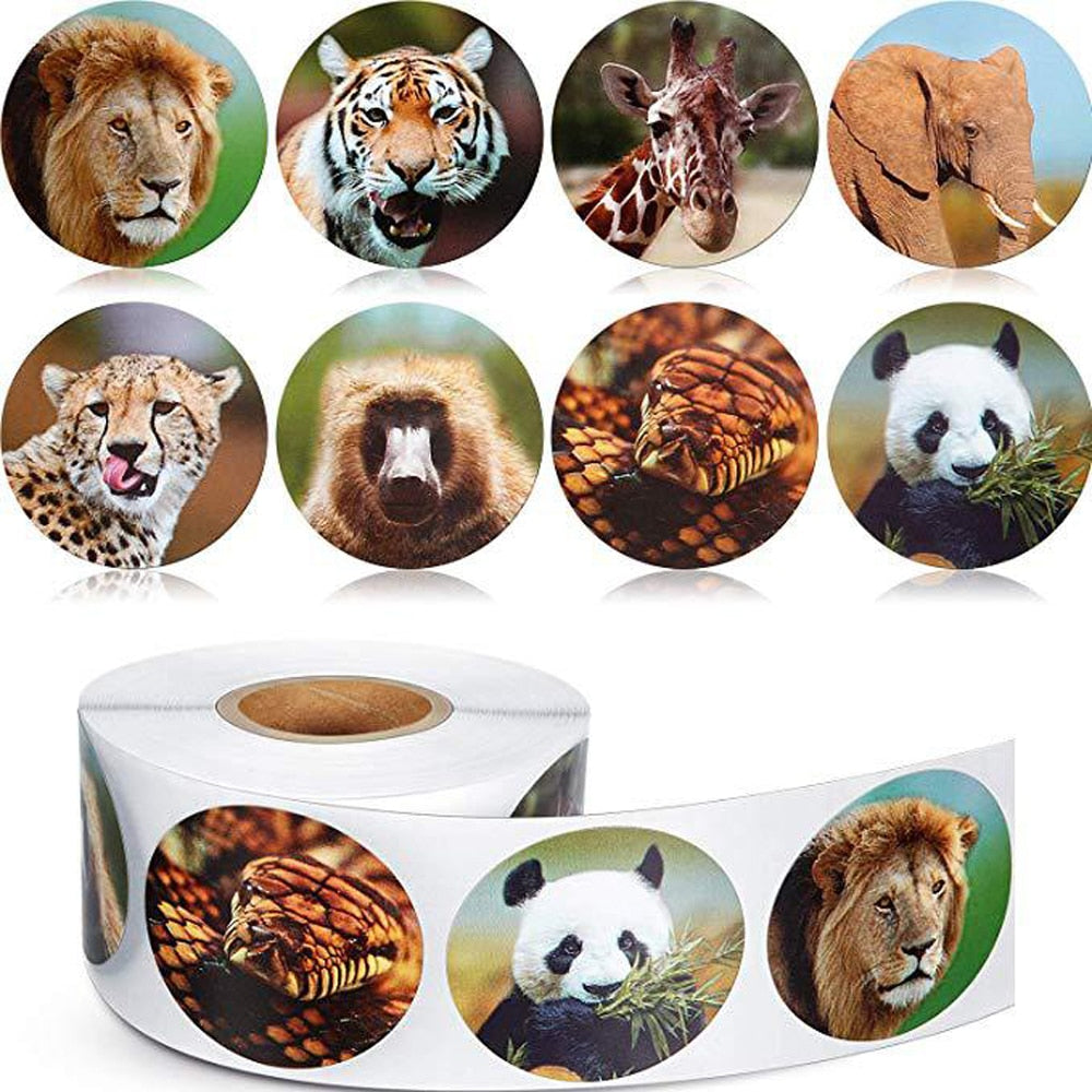 Zoo Animals cartoon Stickers for kids classic toys