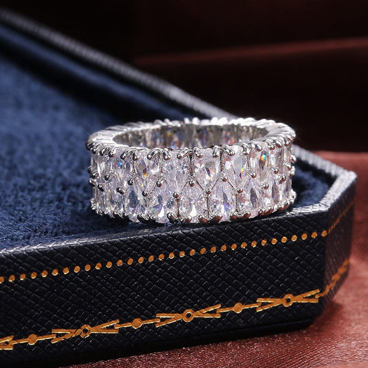 Elegant Big Water Drop Zircon Stone Ring Finger Rings