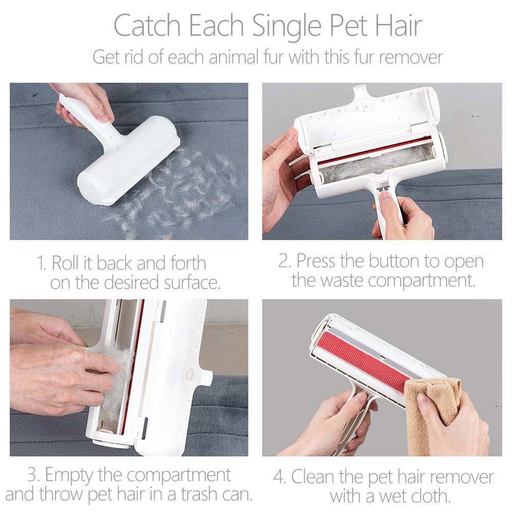 Pet Hair Removal Roller Remover Cleaning Brush Fur Removing