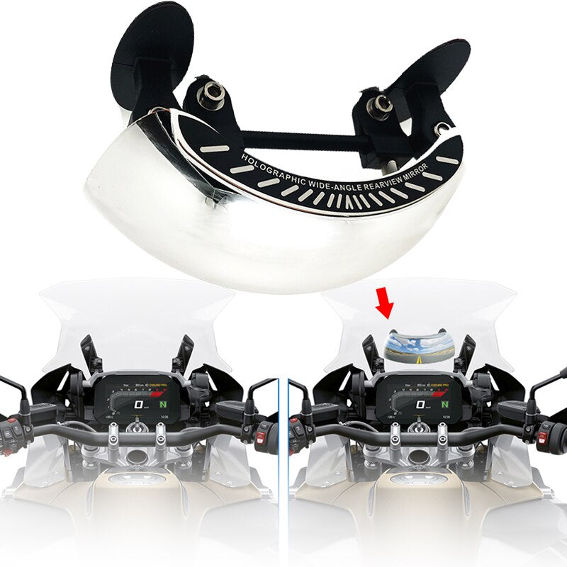 Motorcycle Windscreen 180 Degree Blind Spot Mirror