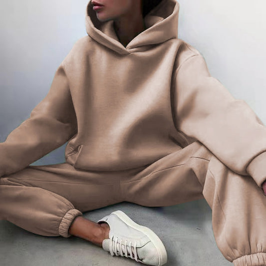 Women's Tracksuit Fleece Oversized Sweatshirts Hoodie