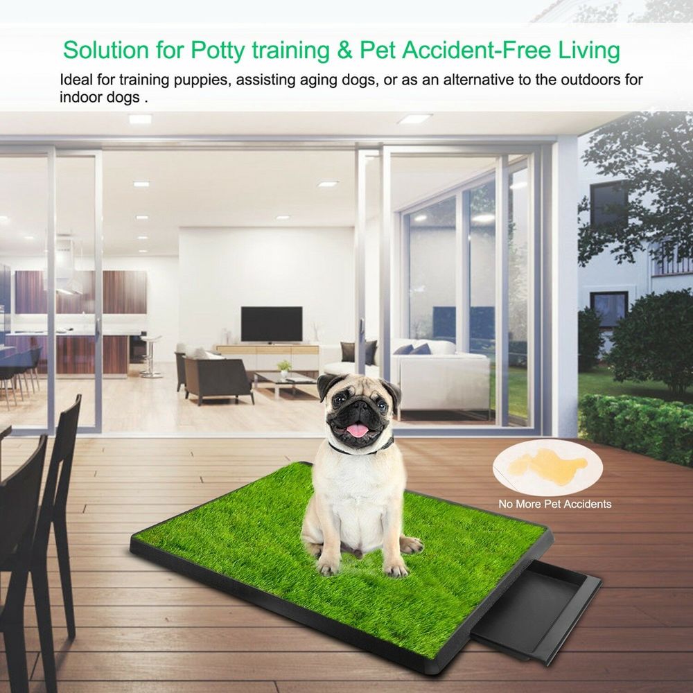 Pet Toilet Litter Box Pad Potty Synthetic Grass