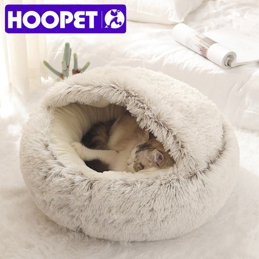 New Style Pet Dog Cat Bed Round Plush Cat Warm Bed House