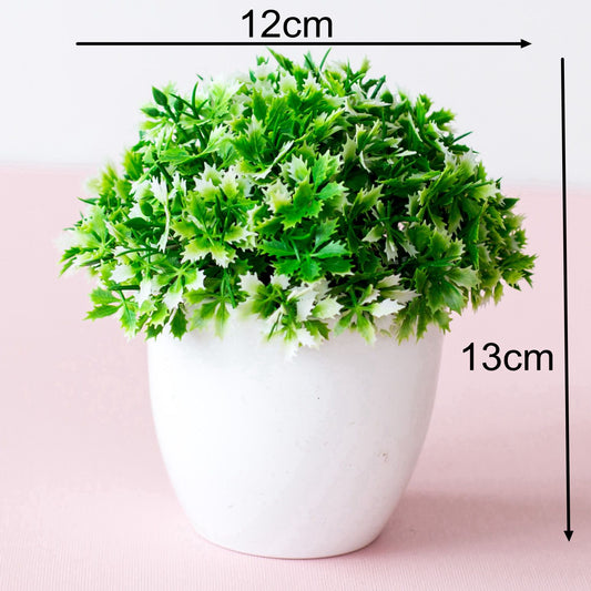 Green Artificial Pine Tree Persian Grass Plants Bonsai