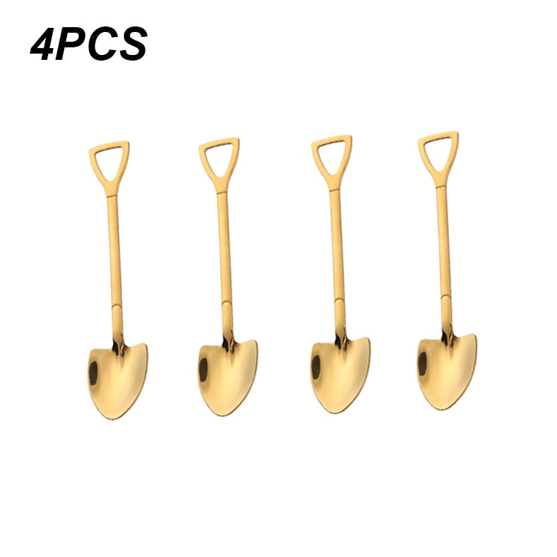 Shovel Spoons Stainless Steel Teaspoons Tableware
