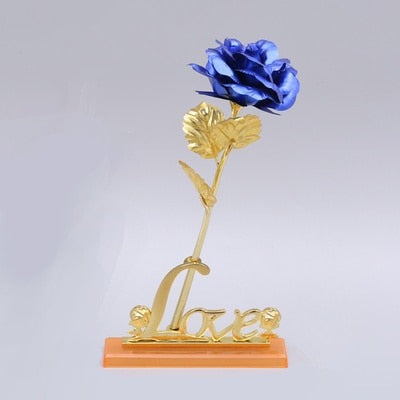 Valentine Foil Plated Lighting Roses Creative Gift