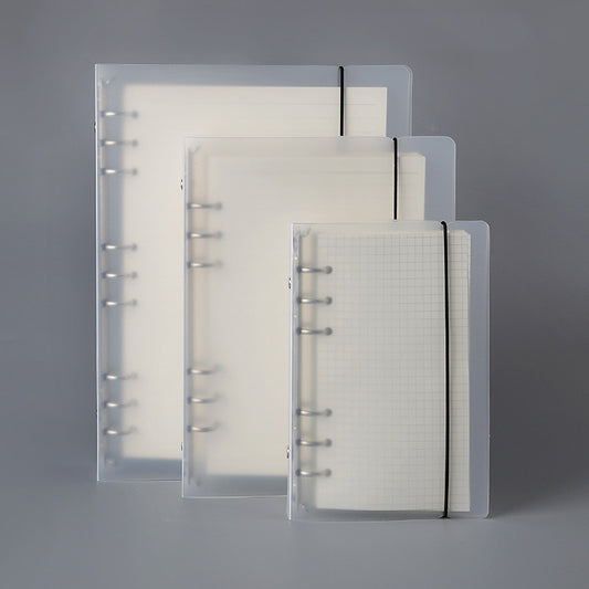 Diary Transparent Loose Leaf Binder Notebook