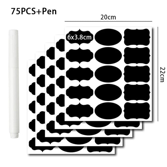 Chalkboard Labels Spice Sticker Organizer Label