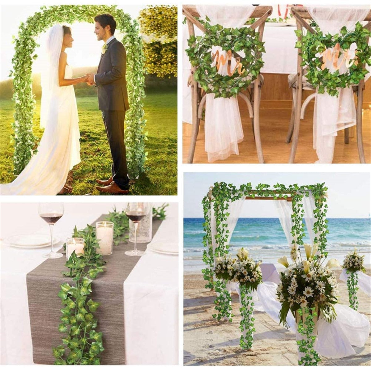Artificial Plants Home Decor Green Silk Hanging vines