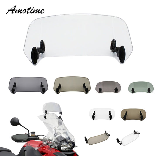 Motorcycle Risen Adjustable Wind Screen Windshield Spoiler Air