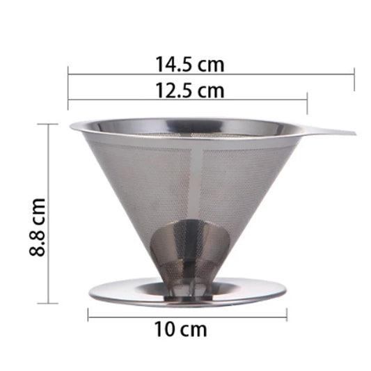 Coffee Filter Holder Pour Over Coffees Dripper Mesh