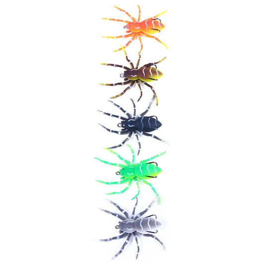 5pieces Spider Soft Bait Lures Weedless