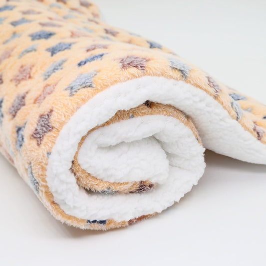 Winter Pet Warm Soft Cushion Print Flannel Mattress