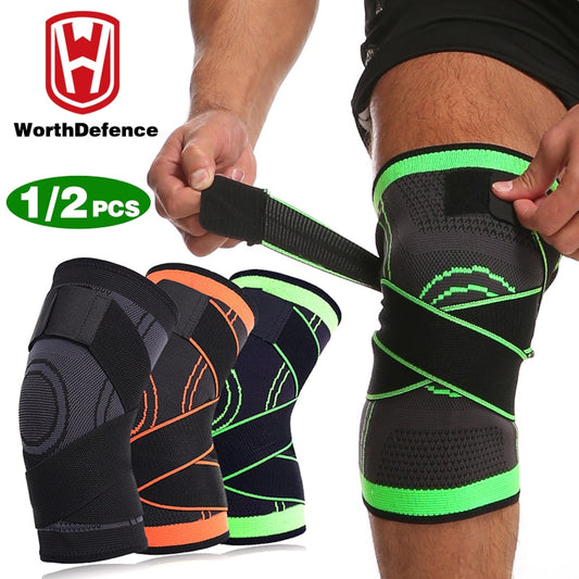 1 to 2 Pieces Knee Pads Braces Sports Kneepad
