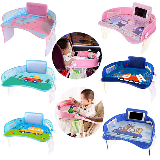 Baby Car Seat Tray Stroller Kids Toy Food Water Holder Desk