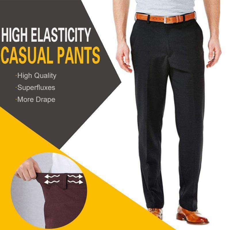 New Slim High Stretch Men Pants Summer Classic