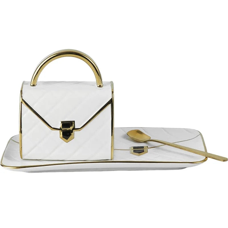 Nordic Ceramic Milk Tea Mug Office Cups Creative bag