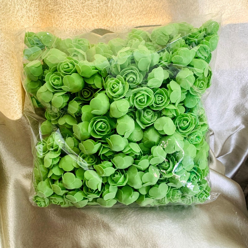 Foam Rose for Bear Artificial Flowers Diy Gifts Box
