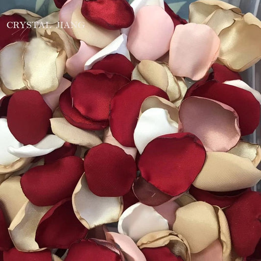 100 pieces bag Artificial Silk Rose Petals