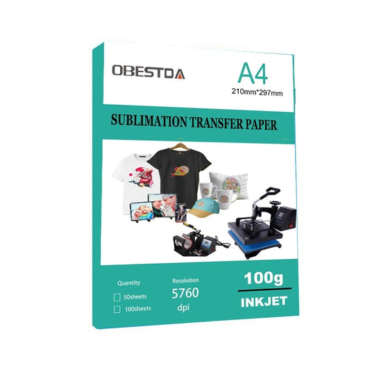 100 Sheets A4 Sublimation Heat Transfer Paper