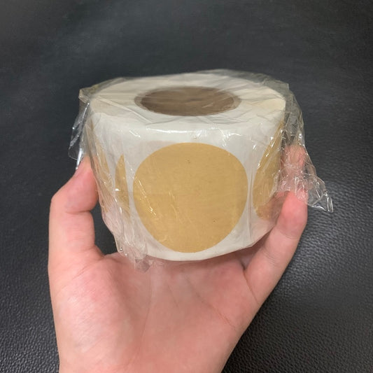 Kraft Paper Stickers Round Blank Labels For Gift Tag