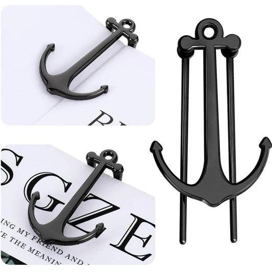 Metal Anchor Bookmark Page Holder Clip