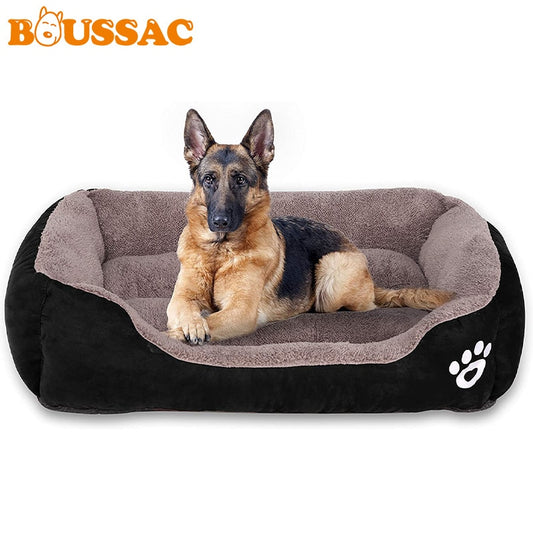 Dogs Bed Basket House Soft Fleece Warm Bed