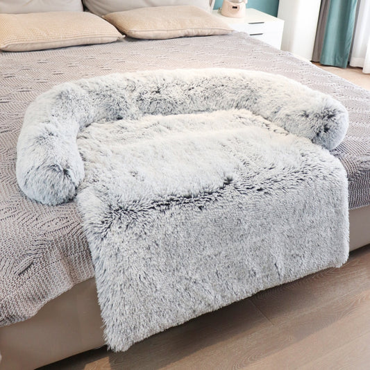 Dog Sofa Bed Cover Calming Plush Mat