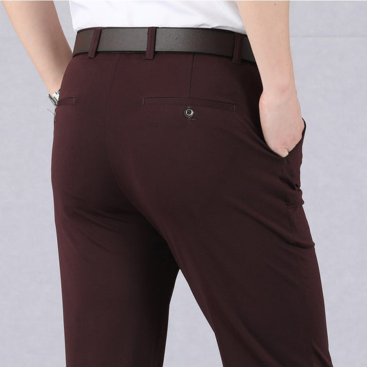New Slim High Stretch Men Pants Summer Classic