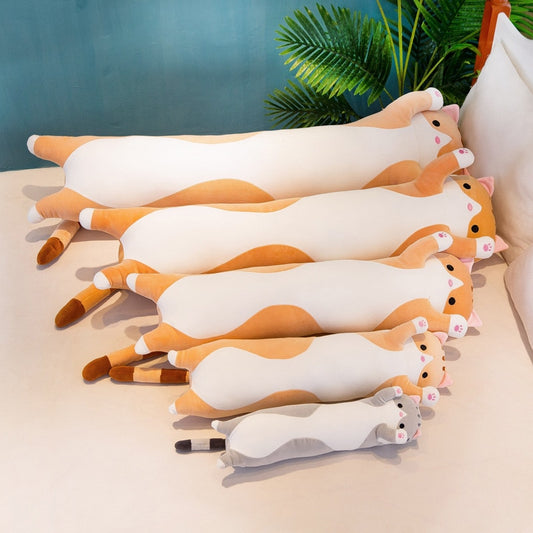 Soft Cute Plush Long cat pillow Cotton doll toy