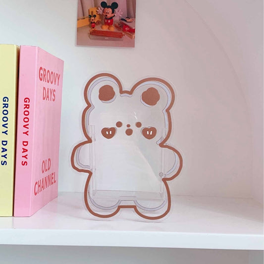 Kawaii Transparent Acrylic Pen Holder Desktop Organizer
