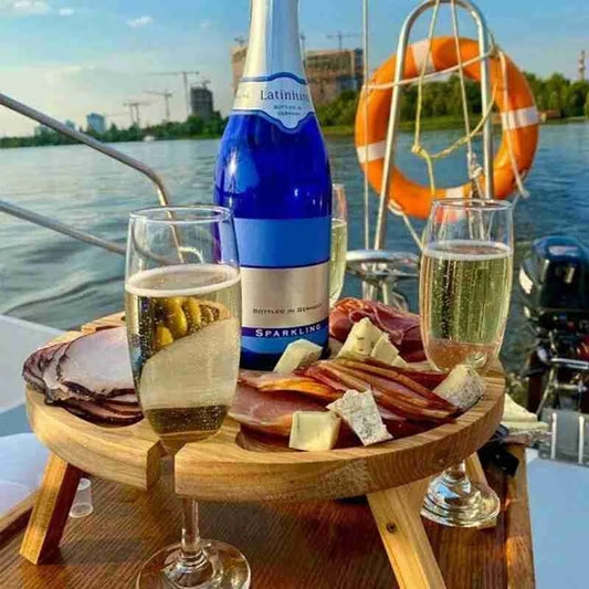 Portable Beach Table Outdoor Folding Wine Desk