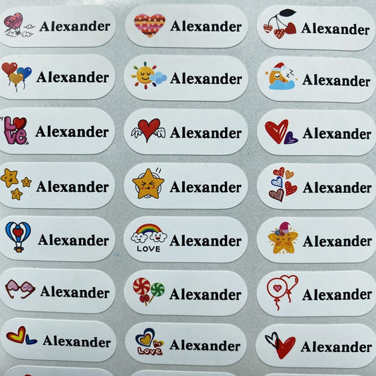 Name Tag Sticker Customize Stickers Waterproof Personalized