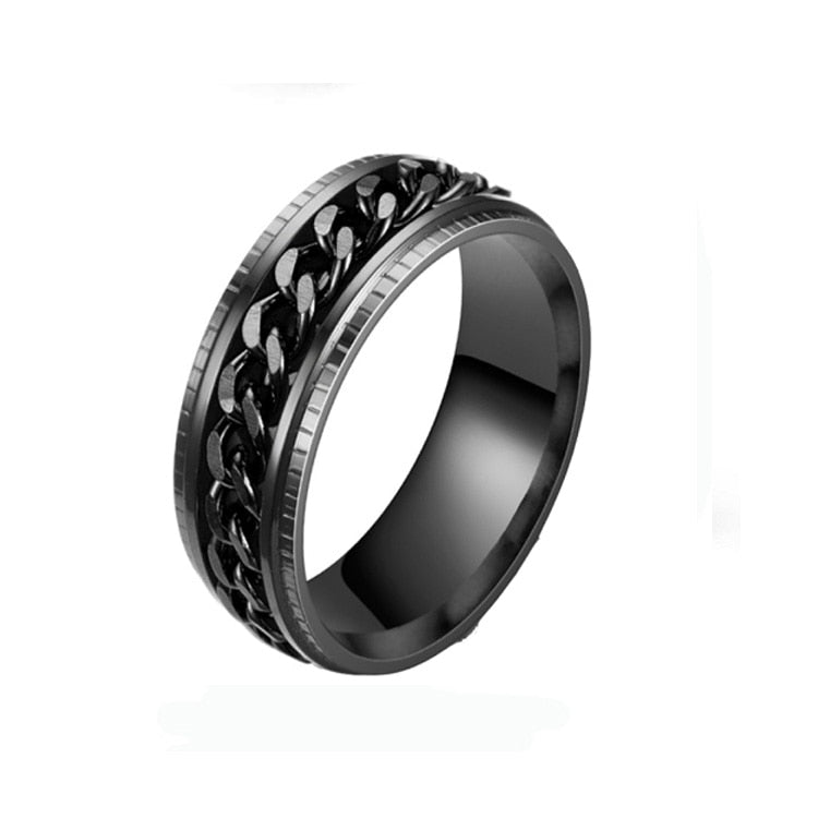 Spinner Ring Fidget Band Rings Moon Star