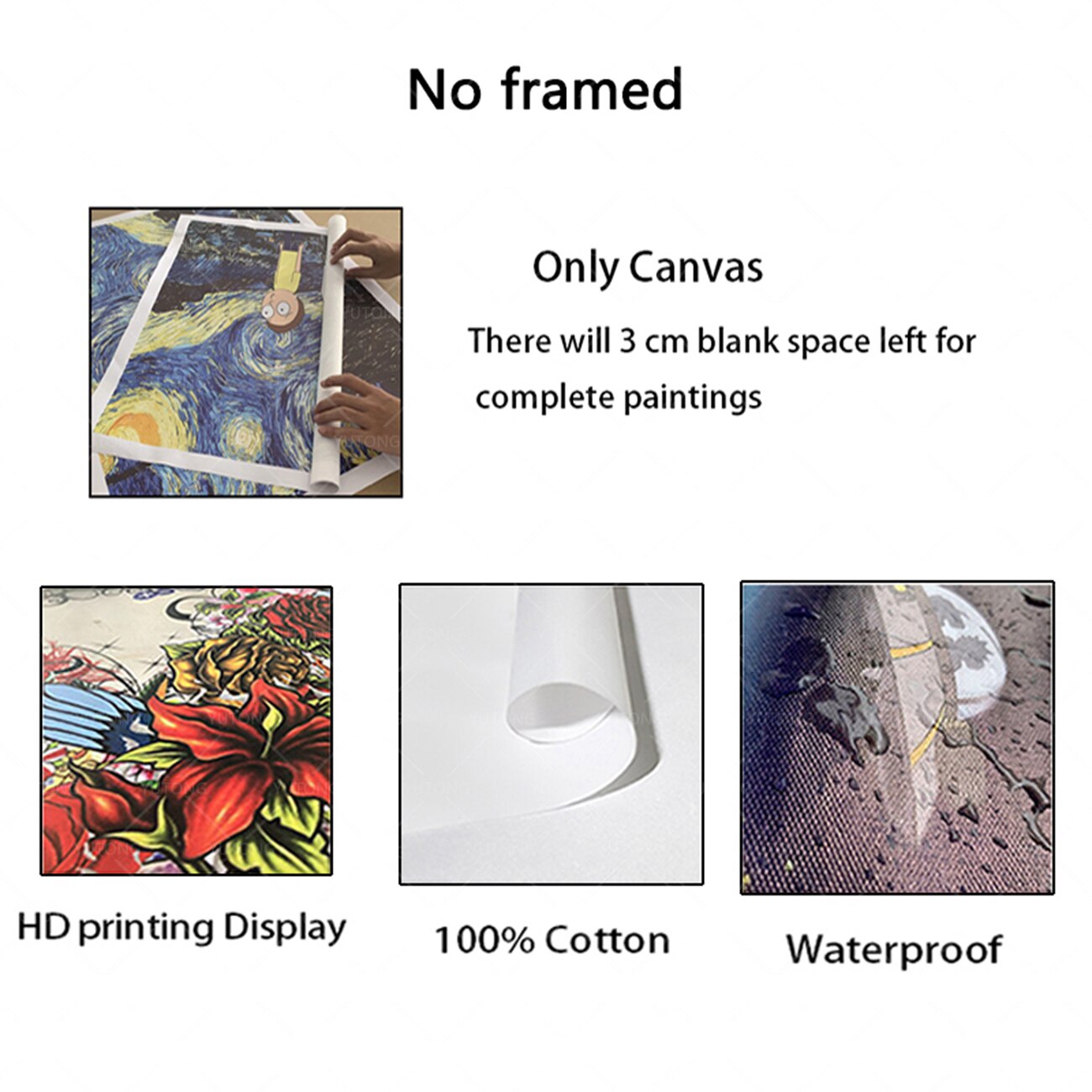 Tape Canvas Painting and Print Wall Art