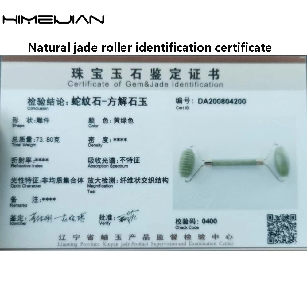 Beauty 3pieces Set Jade Roller Massager Gua Sha Jade Stone