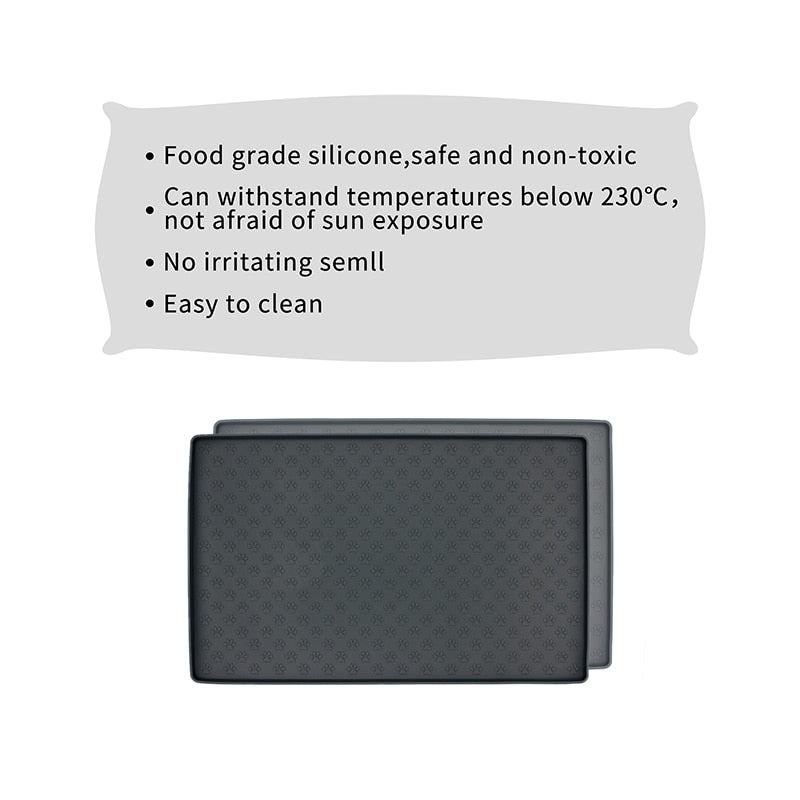 Pet Food Mat Pet Placemat For Puppy Pet Bowl Pad