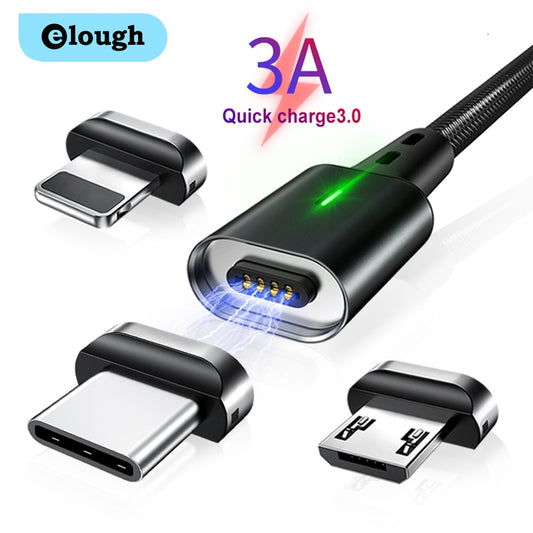 Micro USB Cable Fast Magnetic Phone Charging Cord Type C Cable