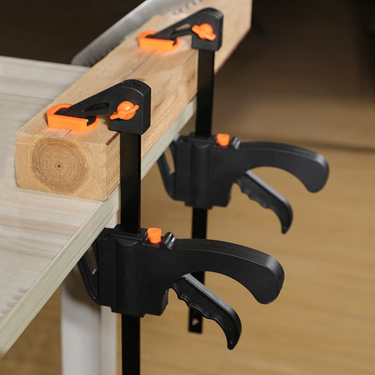 Woodworking Work Bar F Clamp Clip Set Hard Quick Ratchet