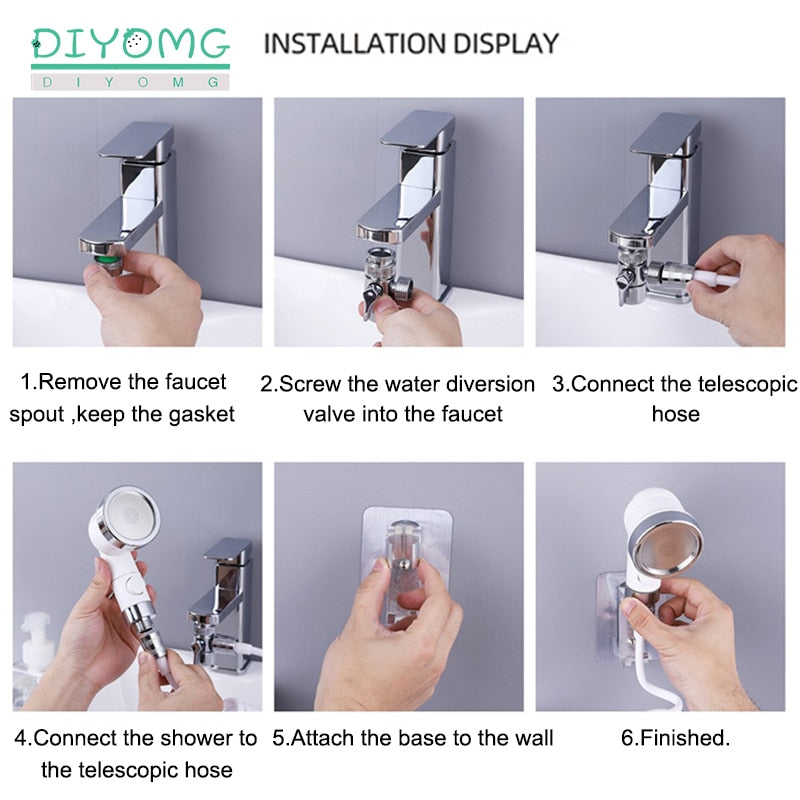 Bathroom Basin Faucet Extender Adjustable Washbasin