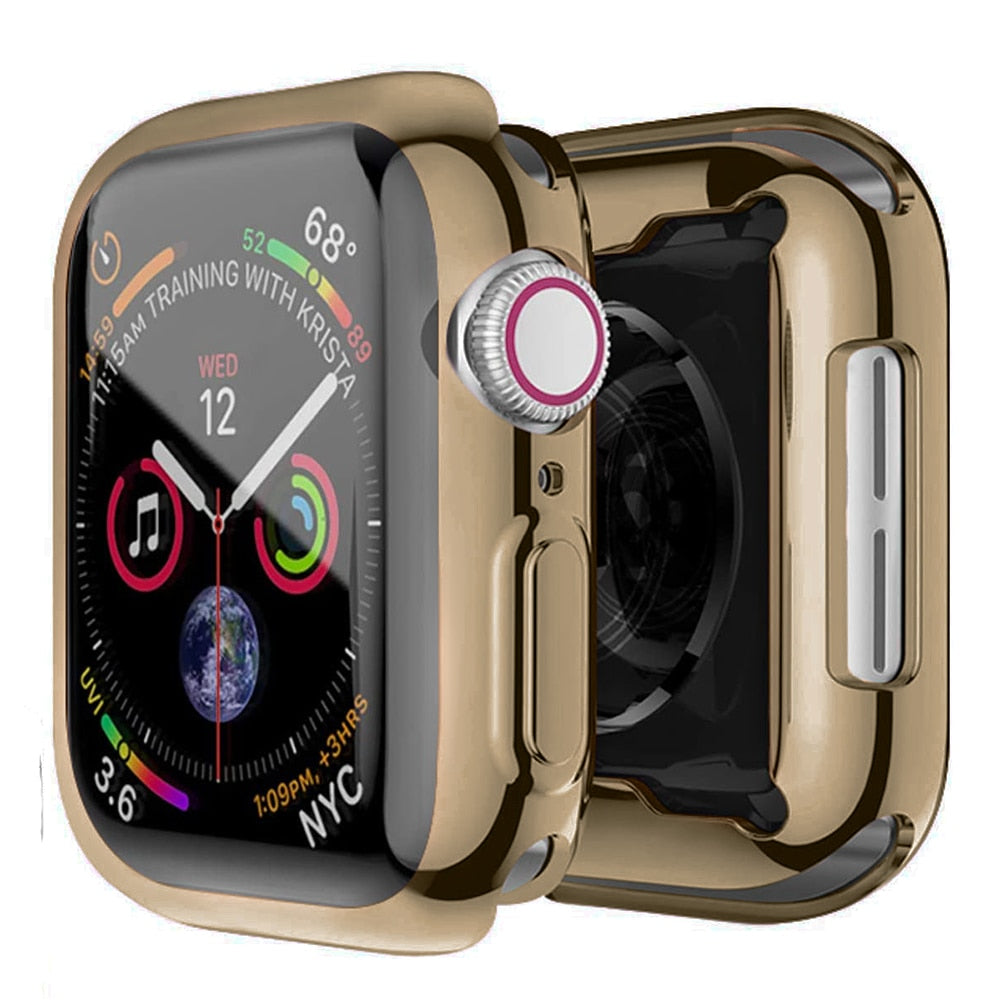 360 Cover for Apple Watch Case Soft Clear TPU Screen