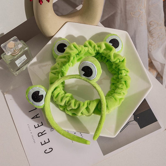 Funny Frog Makeup Headband Wide-brimmed