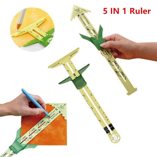 5-IN-1 Sliding Gauge Ruler on Patchwork