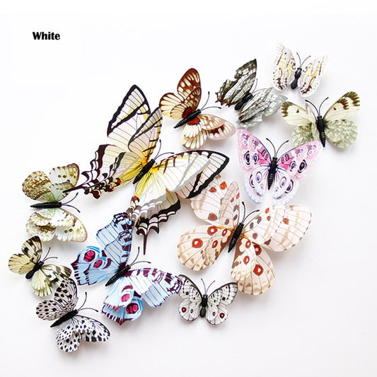 Double Layer 3D Butterfly Wall Sticker On The Wall
