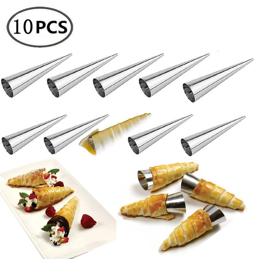 5 to 10 Pieces Conical Tube Cone Roll Moulds
