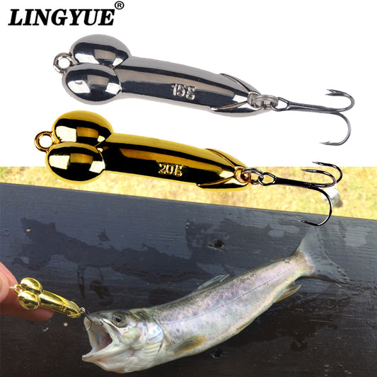 LINGYUE 5g 10g 15g 20g Silver Gold Metal Spinner Bass