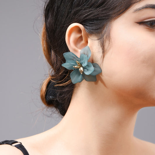 Hyperbole Flower Earrings Women Acrylic Earrings
