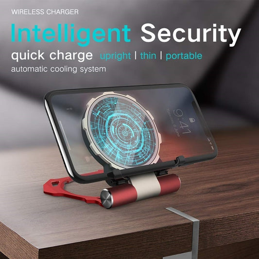 Car Qi Wireless Charger 10W Magic Foldable Desk